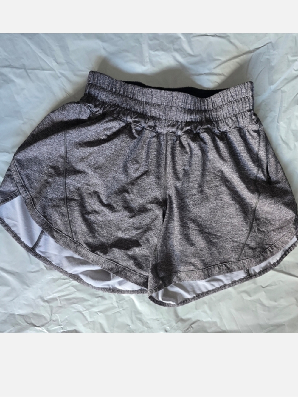 lululemon athletica Heather Gray Athletic Run Shorts